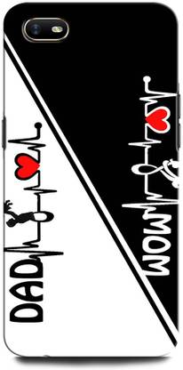 GRAFIQE Back Cover for OPPO A1k MOTHER, MAA, FATHER, LIFE LINE, I LOVE MY MOM DAD