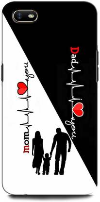 GRAFIQE Back Cover for Realme C2 MOTHER, MAA, FATHER, LIFE LINE, I LOVE MY MOM DAD