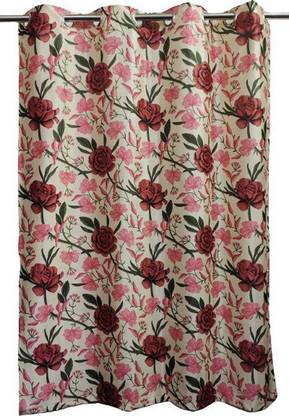 NTP 210 cm (7 ft) Shower Polyester Room Darkening Curtain (Pack Of 2)