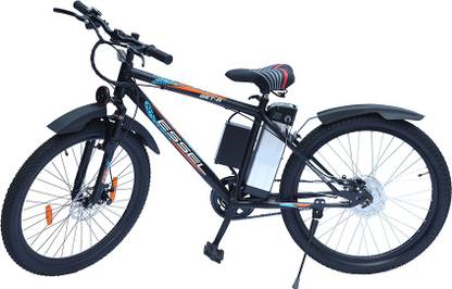 PP INFINITY GET A 48V 6.4Ah Electric Cycle Runs upto 35 kms (2 Yrs Warranty Dual Disc Brake) 27.5 inches Single Speed Lithium-ion (Li-ion) Electric Cycle