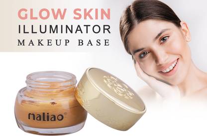 maliao GLOW SKIN ILLUMINATOR AND HIGHLIGHTER MAKEUP BASE FOR ALL PARTY MAKEUP GOLD Highlighter