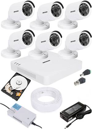 HIKVISION 8 CHANNAL TURBO HD DVR 1080P 1Pcs,Outdoor TURBO HD Camera 6 Pcs,Full combo set Security Camera