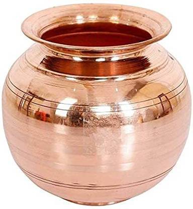 COPPER COUNTER Copper Matka/Pot Water Storing Capacity Copper(2L) Copper Kalash