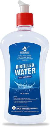 Water Care Ultra Pure Di-Ionised Distilled Water for Battery / Inverter / Medical Equipment's / Dentist / Autoclaving / Reagent Water/ Rose water / Chemicals and Cosmetic Formulations -with easy filling cap 500ML Kitchen Cleaner