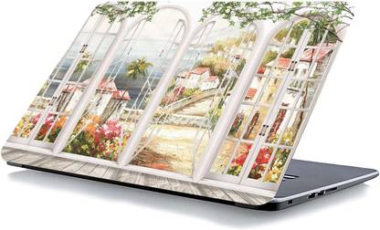 qth GRAPHICS LAP-4866 VINYL Reusable Laptop Skin Compatible for 15.6 inch