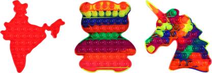 DHONI Push Pop It Bubble Fidget Games Toys For Kids