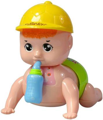 SARUSH Durable Crowling Baby Toy With Music & Light Including battries Marionettes