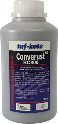 tuf-kote® CONVERUST RC800 Water Based Rust Converter Primer Convert Rust to Stable Metal Alkyd Primer