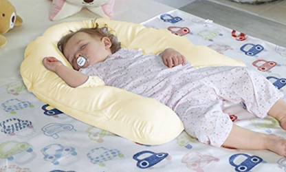 Linenovation Microfibre Solid Baby Pillow Pack of 1