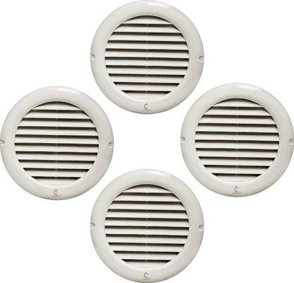 CUROVIT PVC Round 150mm (6") Pack of 4 Vent Cap For Cockroach & Dust Controller 1-Way Cap Pipe Joint