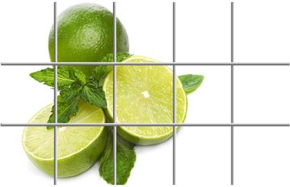 Kota Creation 80 cm fresh lemon Waterproof Kitchen Sticker Self Adhesive Sticker