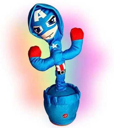 Toys universe Captain America Cactus | Cactus Talking Toy For Baby| Dancing Cactus