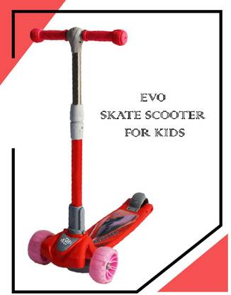 EVOSHINE Scatting Trike for Kids of Age 3+ Years with Adjustable Height, Handle, Foldable Kids Scooter