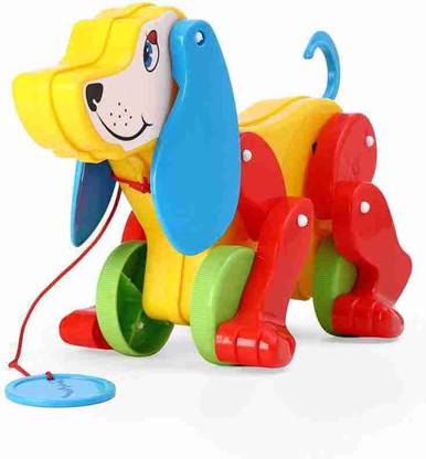Toys universe Pull Rope toy Daisy dog Generate ting ting sound when pull