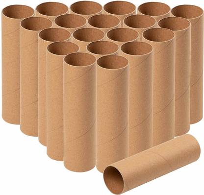 MM WILL CARE Cardboard Tubes - Paper , Art DIY Craft, Brown, Pack of 10 pcs, 3 x 3 x 8 inches
