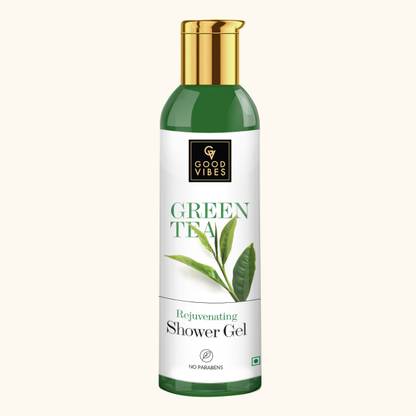 GOOD VIBES Green Tea Rejuvenating Shower Gel