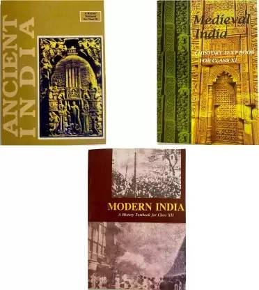 NCERT HISTORY BOOKS (1) Ancient India- RS Sharma (Class-11) (2) Medieval India - Satish Chandra (Class-11) (3) Modern India - Bipin Chandra (Class-12)3 Books (Paperback, Satish Chandra, RS Sharma)