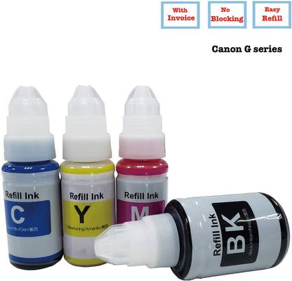 JIMIGO Refill Ink for Canon Pixma G Series G1010 G2010 G2012 G3000 G3010 G3012 G4010 Black + Tri Color Combo Pack Ink Bottle