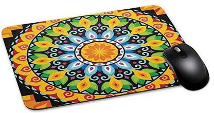 SMULY Rangoli Designer Mousepad for se laptop ad computer Mousepad