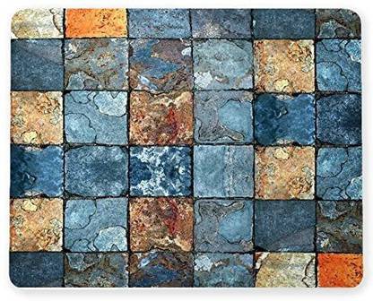 SMULY BLUe box Designer Mousepad for se laptop ad computer Non Slip Base Mousepad