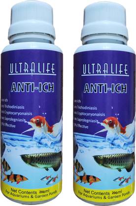 TAIYO Fish Medicine for Aquarium/Pond Anti Itch Pack of 2 bottles x 200 ml Pet Health Supplements