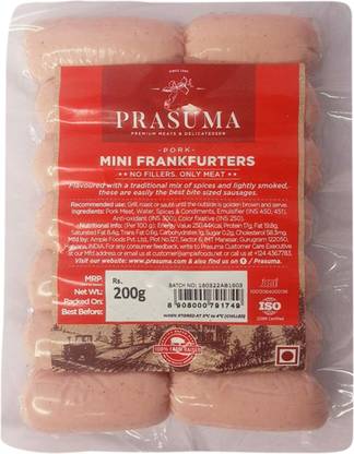Prasuma Frankfurters Sausages Mini 200 g