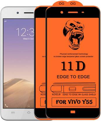 KDEON Edge To Edge Tempered Glass for Vivo Y55L, vivo Y55, vivo Y55s