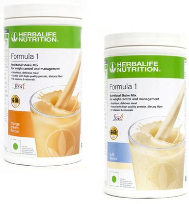 HERBALIFE Formula 1 Protein Shake Orange Cream + Kulfi Plant-Based Protein