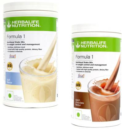 HERBALIFE Formula 1 Protein Shake Kulfi + Chocolate Plant-Based Protein