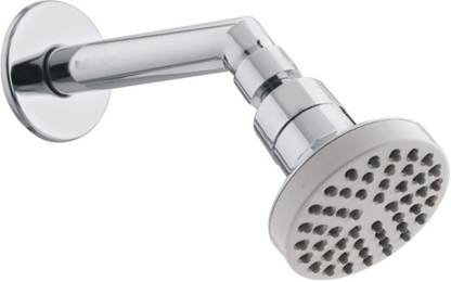COSSIMO Roxy 3" Inch ABS Bend Shower and 7" Inch SS Arm with Wall Flange - Set of 1 Shower Head
