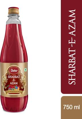 Dabur Sharbat-E-Azam | Premium Rose Syrup for Beverages & Deserts | Tasty & Refreshing Rose