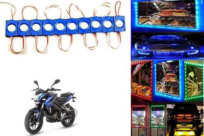 SHOP4U Blue LED Module Waterproof Lights for Bajaj Pulsar NS 200 Back Up Lamp Motorbike LED for Bajaj (12 V, 15 W)