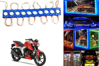 SMARTER RIDE Blue LED Module Ultra Bright Waterproof Lights for TVS Apache RTR 160 4V Back Up Lamp Motorbike LED for TVS (12 V, 15 W)
