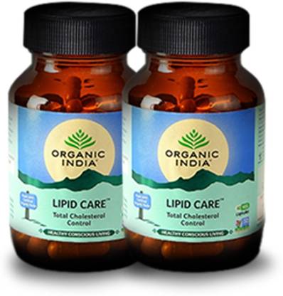 ORGANIC INDIA Lipid Care 60 Capsules Bottle- (Pack Of 2)