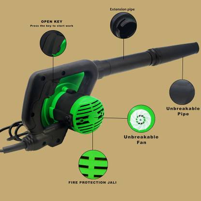 Jakmister 800 Watts-Variable[+- ] Speed + Extension Pipe - Dust Cleaner+ Vacuum Forward Curved Dust Extraction Blower