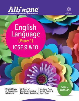All in One English Language (Paper 1) Icse Class 9 and 10