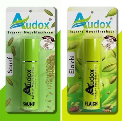 Audox Mouth Freshener Spray Saunf+Elaichi Flavor Mouth Protect - Saunf+Elaichi
