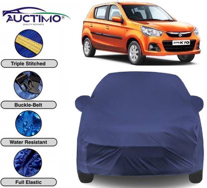 AUCTIMO Car Cover For Maruti Suzuki Alto K10 (With Mirror Pockets)