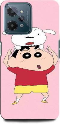 INTELLIZE Back Cover for Realme C31 SHINCHAN, CARTOON. FUNNY, CUTE, SHINCHAN CAT, CRAYON SHINCHAN