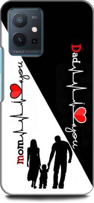WallCraft Back Cover for Vivo T1 5G, V2141 MOTHER, MAA, FATHER, LIFE LINE, I LOVE MY MOM DAD