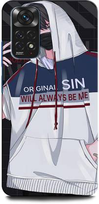 INTELLIZE Back Cover for Redmi Note 11S ANIME BOY, ANIMATION, ACTOR, ALONE BOY, SAD