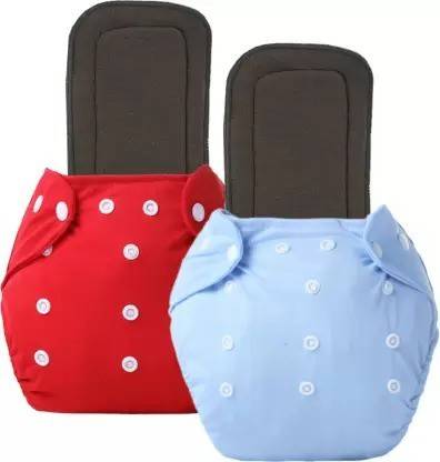 RAREGEAR 100% Cloth Diapers for Babies 3Months-3 Years Reusable Adjustable Assorted Color - New Born