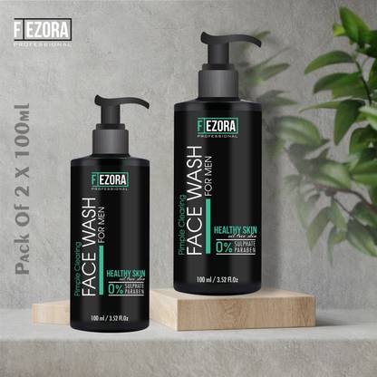 Fezora  For Men, Solution For Oily Skin, Pimple, Whitening, Dark Spot Removal Face Wash