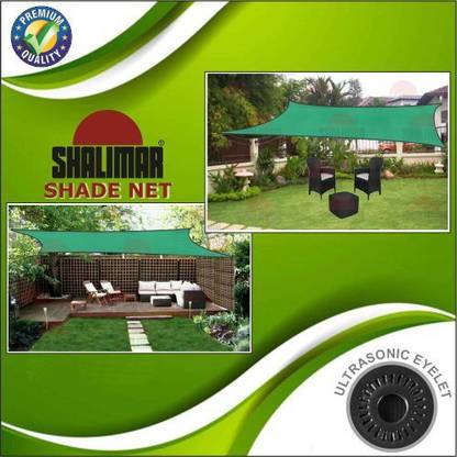 SHALIMAR Multipurpose Shade Net Agro Net Green Net - 75% (Green Colour) (10 ft x 10 ft) Garden Tool Kit