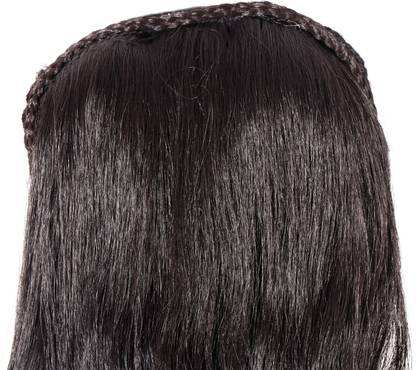 navjai Curly  Wig with Cap Comb Braid Work  Extension for Women Hair Extension