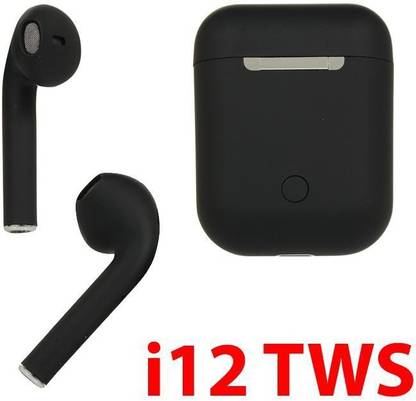 YAMAY HEADPHONE EARPODS TRUE WIRELES BUDS I-12 BLACK Bluetooth