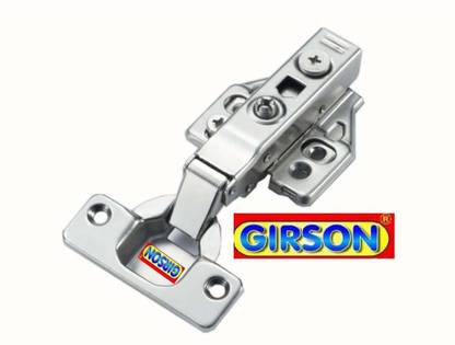 Girson Stainless Steel Soft Close 3D Hydraulic Clip On Cabinet Hinges (1 Pair) 0 Degree Concealed Hinge