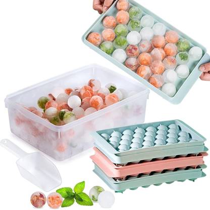 XAMILE Ice Ball Maker Multicolor Plastic Ice Ball Tray