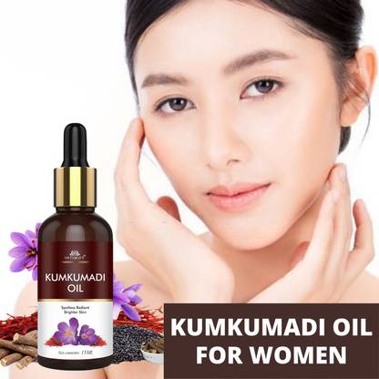 इतनीमफी कुमकुमादि फेस ग्लोइंग ऑयल - त्वचा की चमक के लिए कुमकुमादि तैलम फेस सीरम