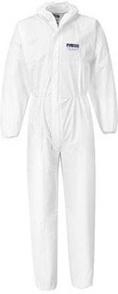 Portwest ST40 - BizTex Microporous Coverall Type 5/6 White Paint Coverall